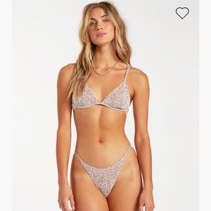 Animal print bikini top